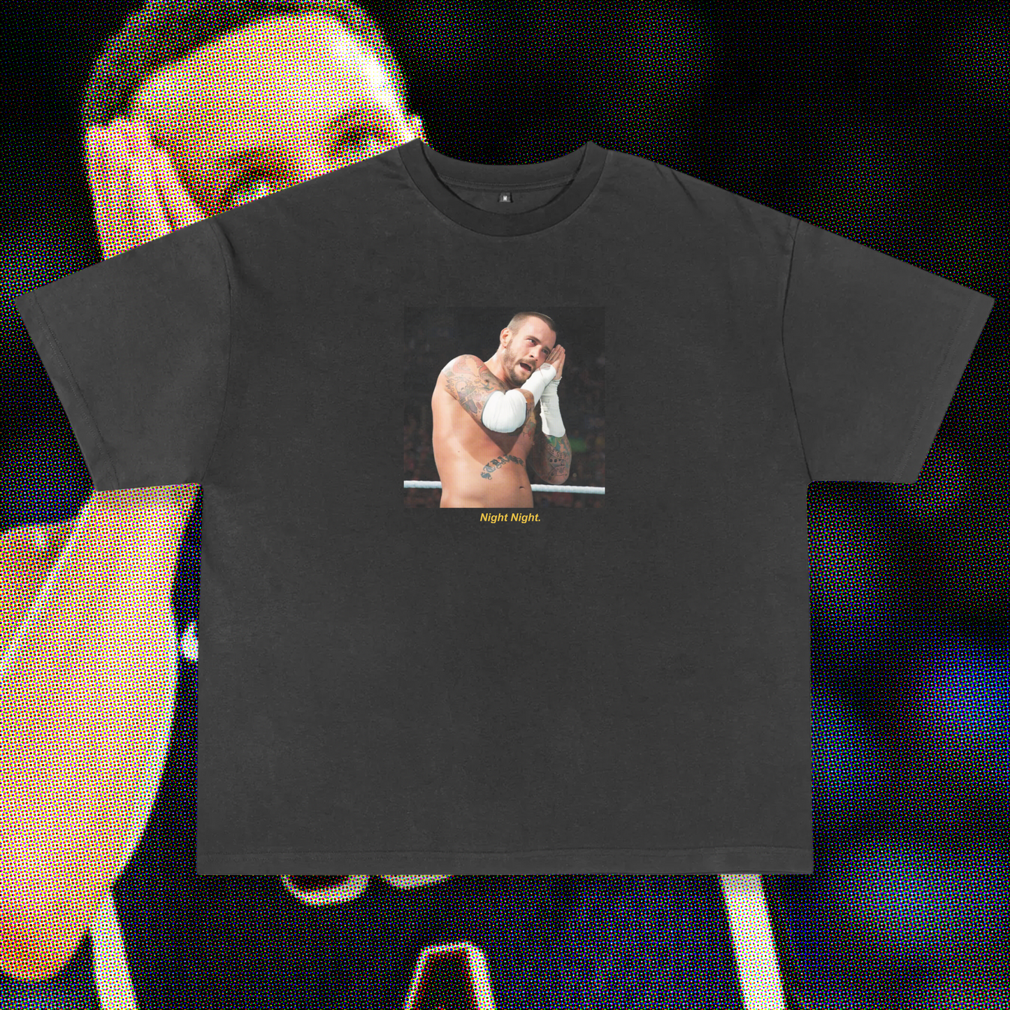 Night Night CM Punk Enzyme Washed Tee