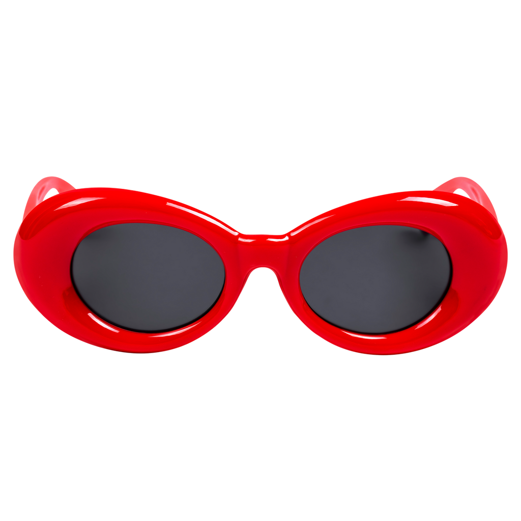 Nevermind Puff Sunglasses in Red