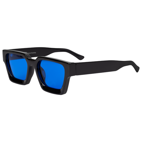 Optimistics Sunglasses in Black/Blue – Petals and Peacocks