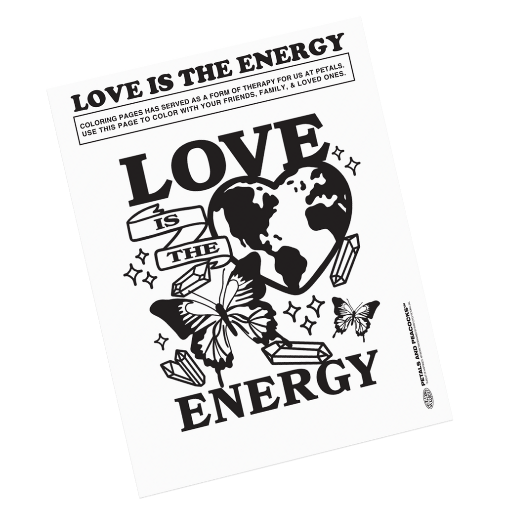 Love is the Energy Coloring Page
