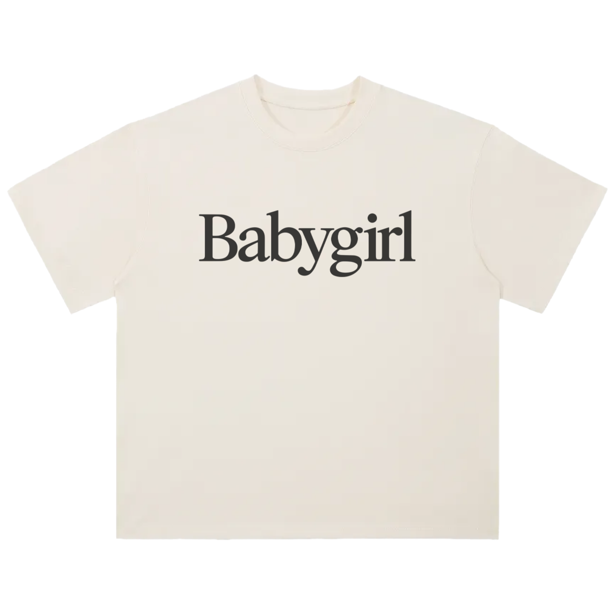 Baby Girl Tee in Milk