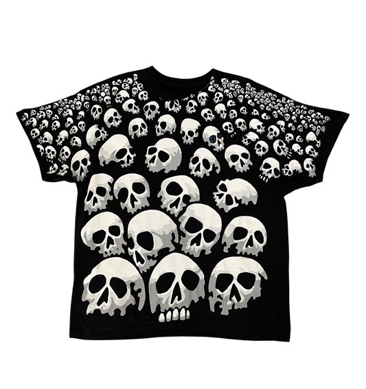 Skulls Everywhere Black Tee