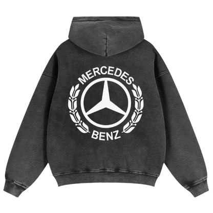 Mercedes Tribute Zip-Up Boxy Hoodie