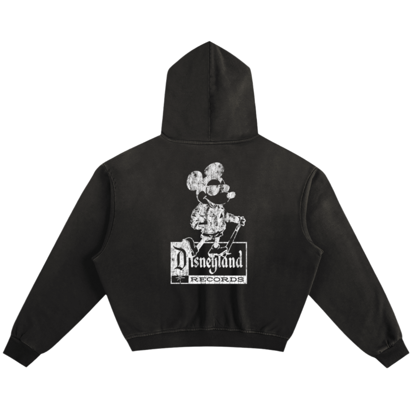 Disneyland Records Boxy Sun Faded Hoodie