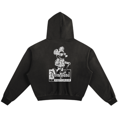 Disneyland Records Boxy Sun Faded Hoodie