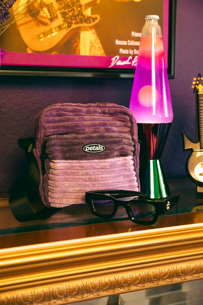 Jumbo Cords Shoulder Bag in Multi-Purple