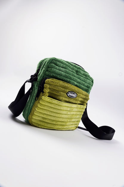Jumbo Cords Shoulder Bag in Multi-Green