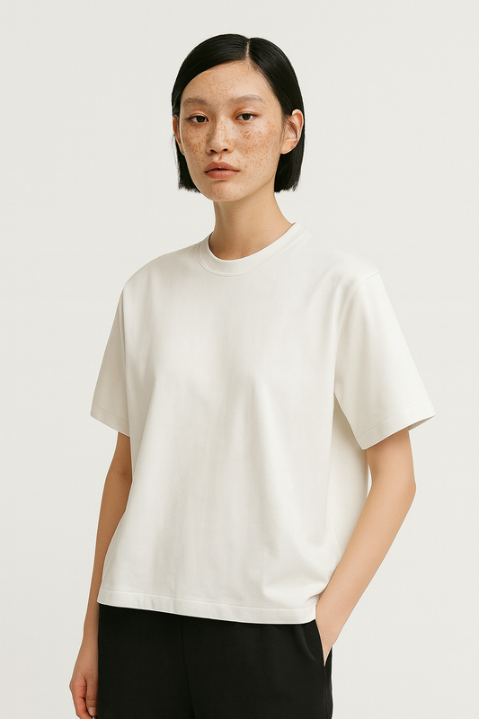 CORE: Vintage Washed Tee in White