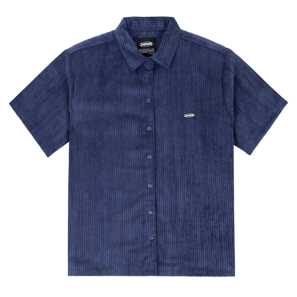 Jumbo Cords Button-Up in Navy