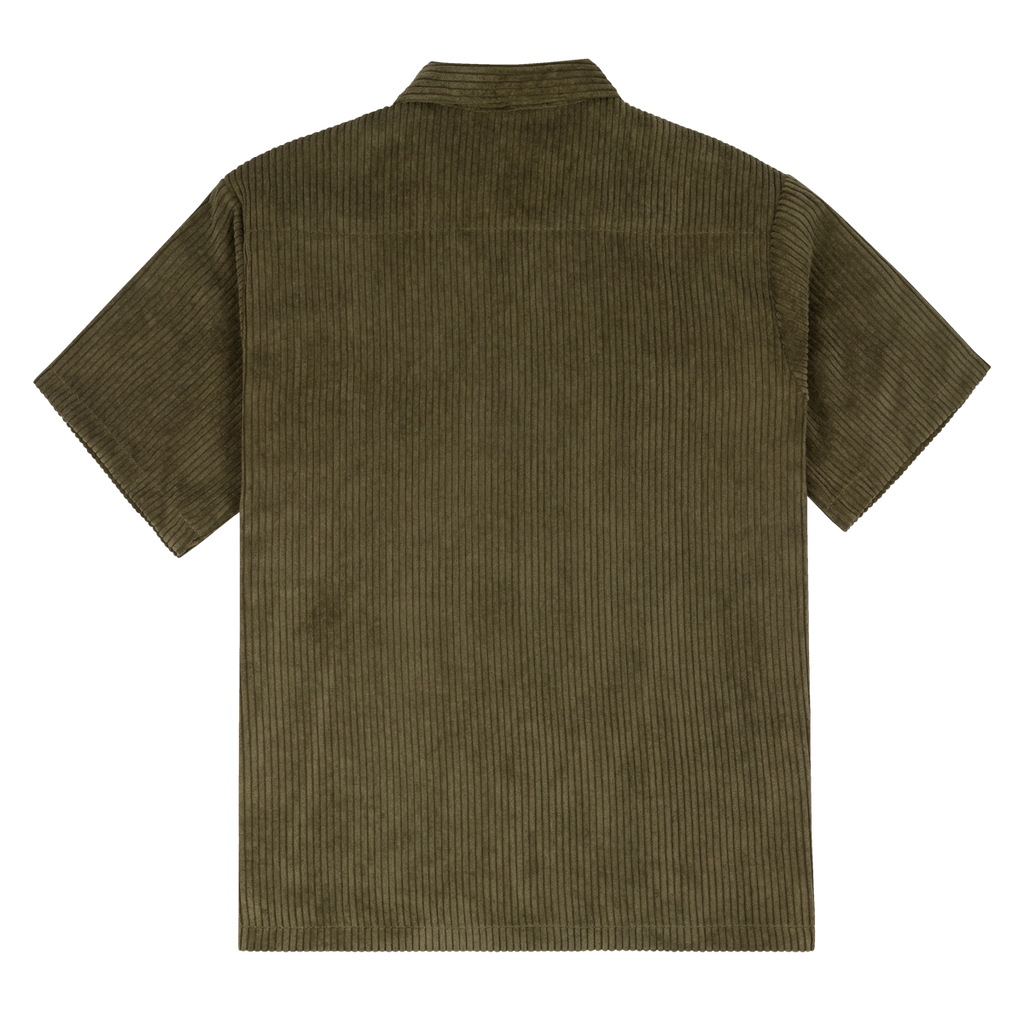 Jumbo Corduroy Button-Up in Olive