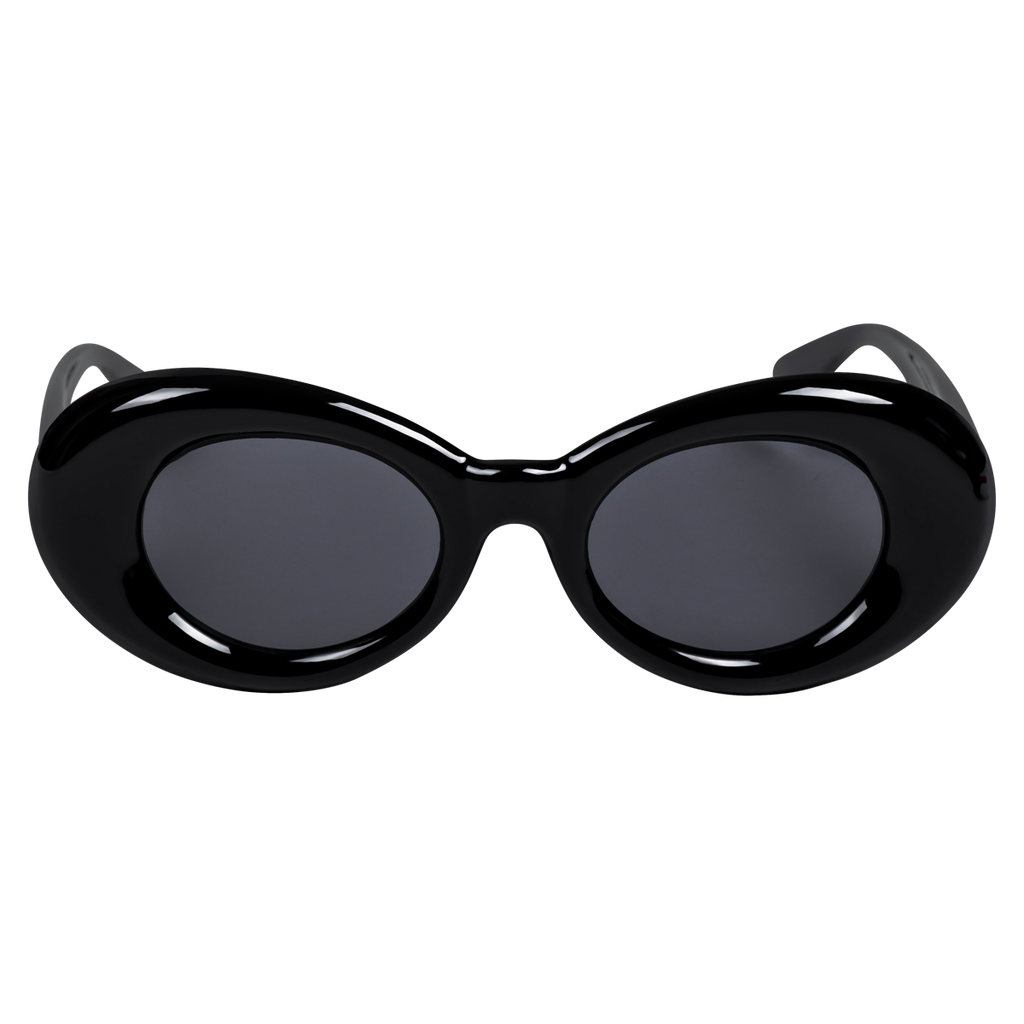 Nevermind Puff Sunglasses in Black