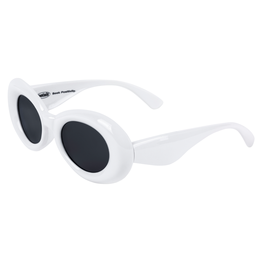 <transcy>نظارة شمسية Nevermind باللون الأبيض</transcy>