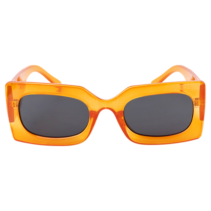 Rhubic Sunglasses in Orange Zest