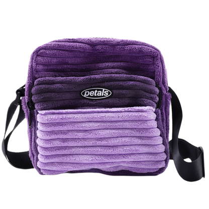 Jumbo Cords Shoulder Bag in Multi-Purple