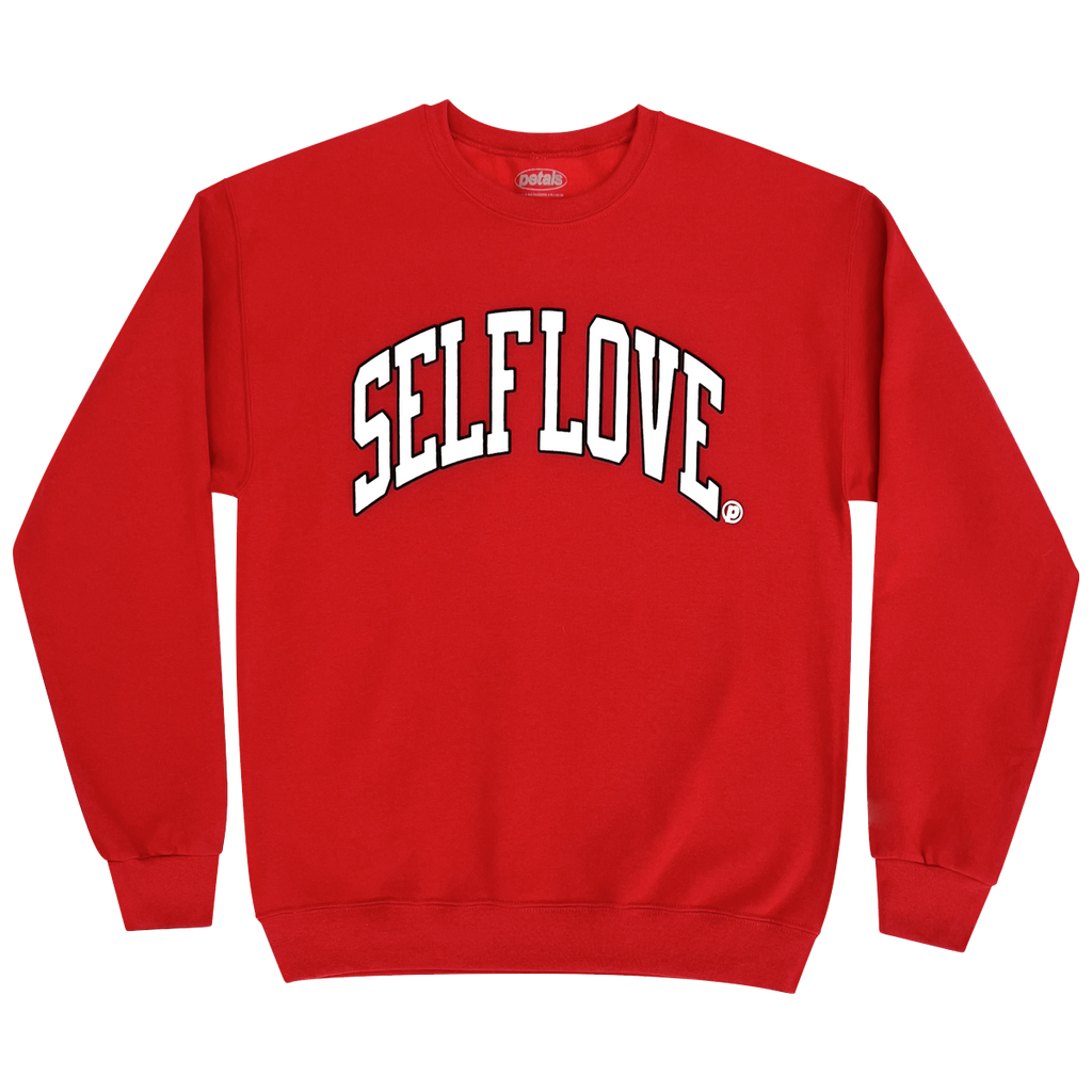 Self Love Sweatshirt in Red