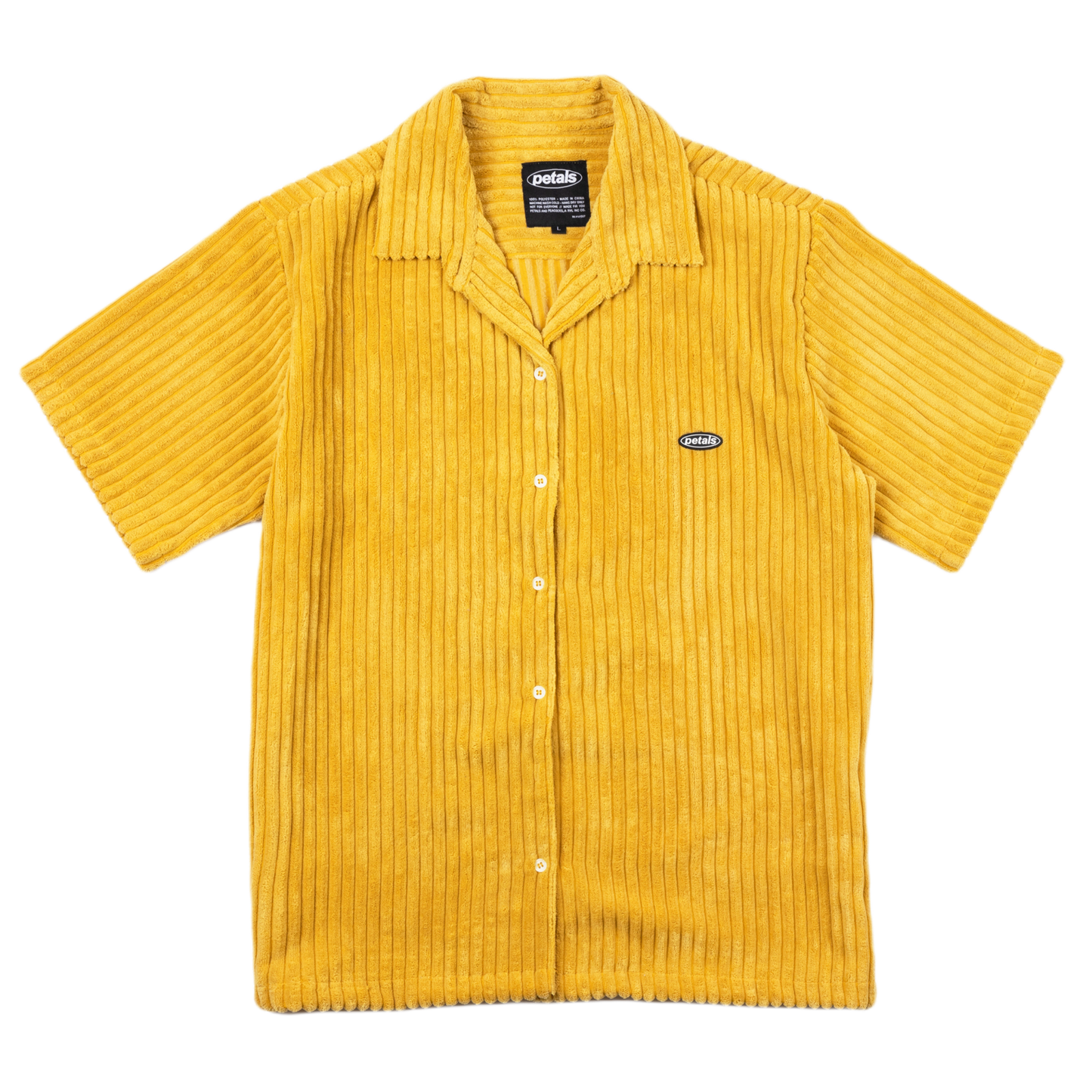 Jumbo Cords Button-Up in Mustard