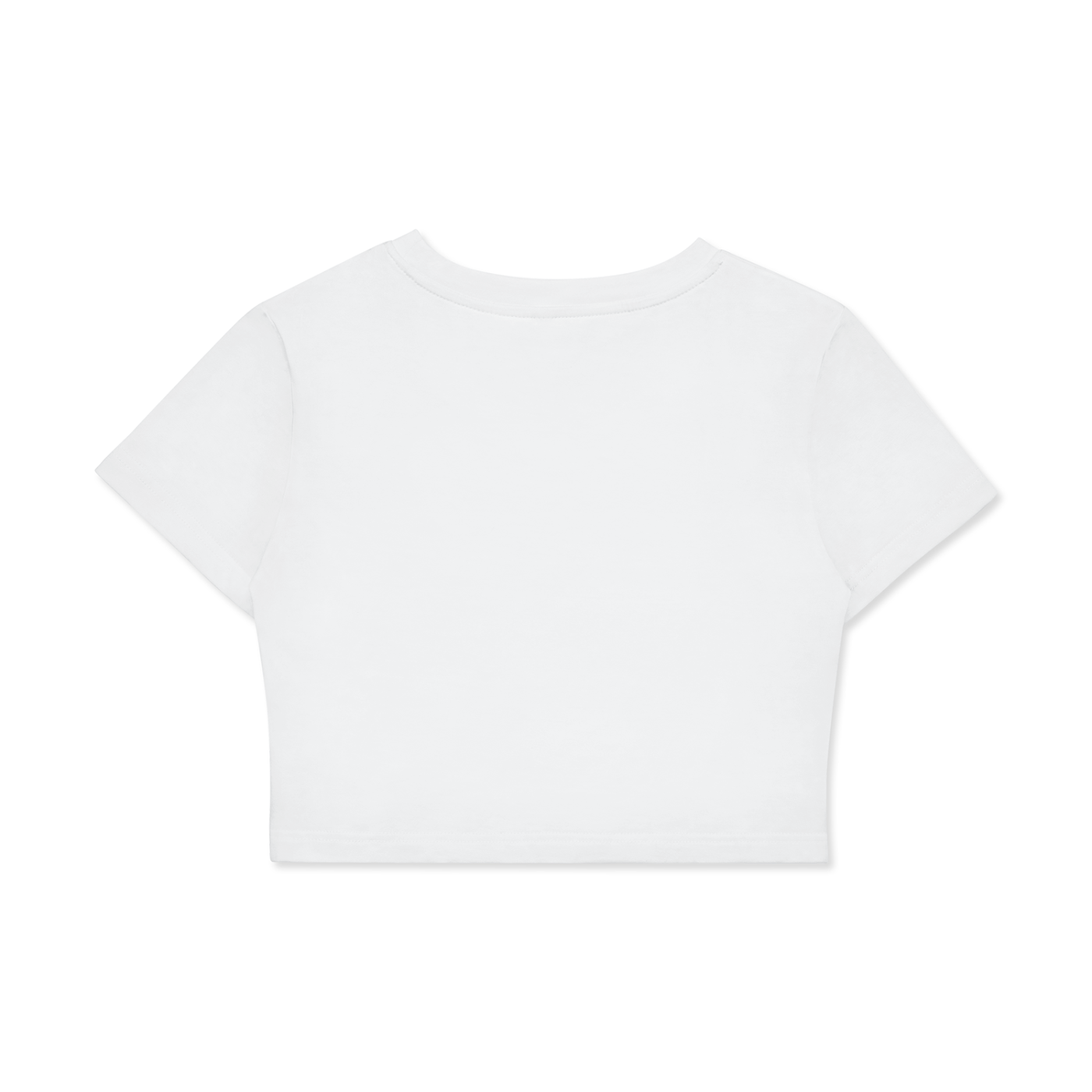 Delete Me Crop Tee in White