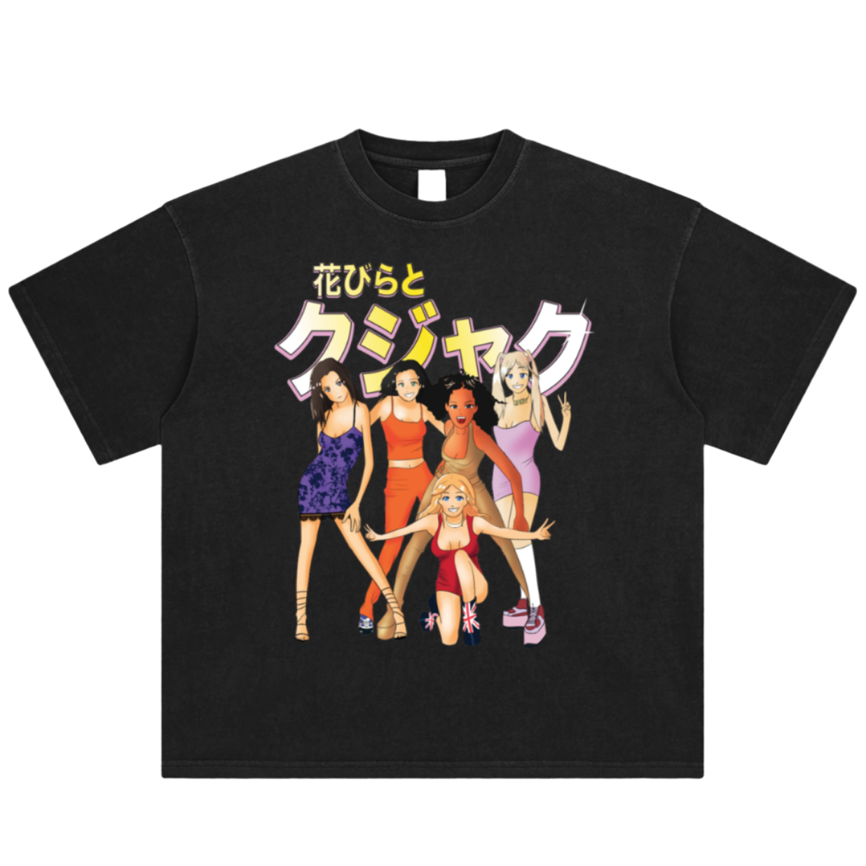 Spice Girls Anime Vintage Tee