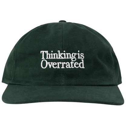 Thinking Is Overrated Vintage Hat