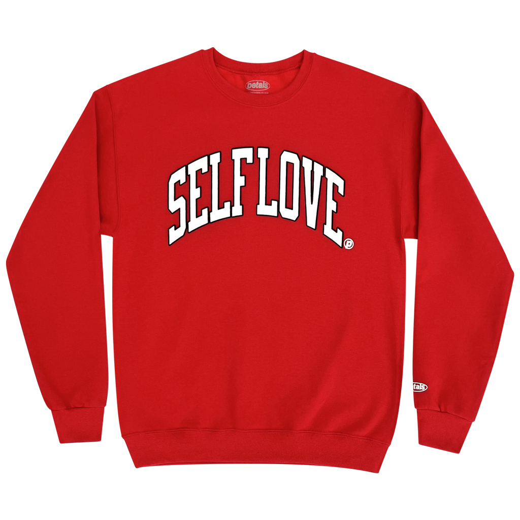 Self Love Sweatshirt in Red - Petals and Peacocks