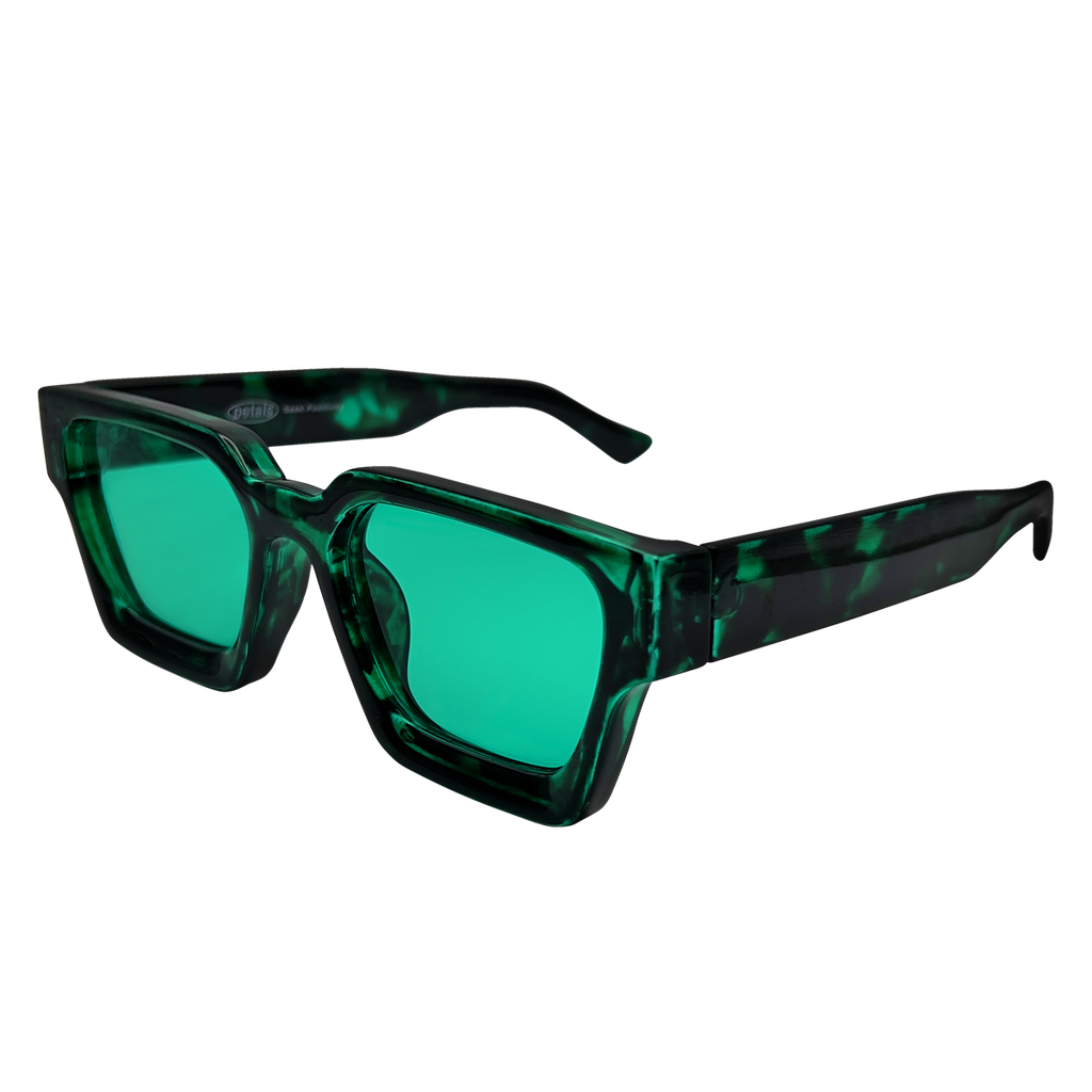 Optimistics Sunglasses in Emerald Tortoise