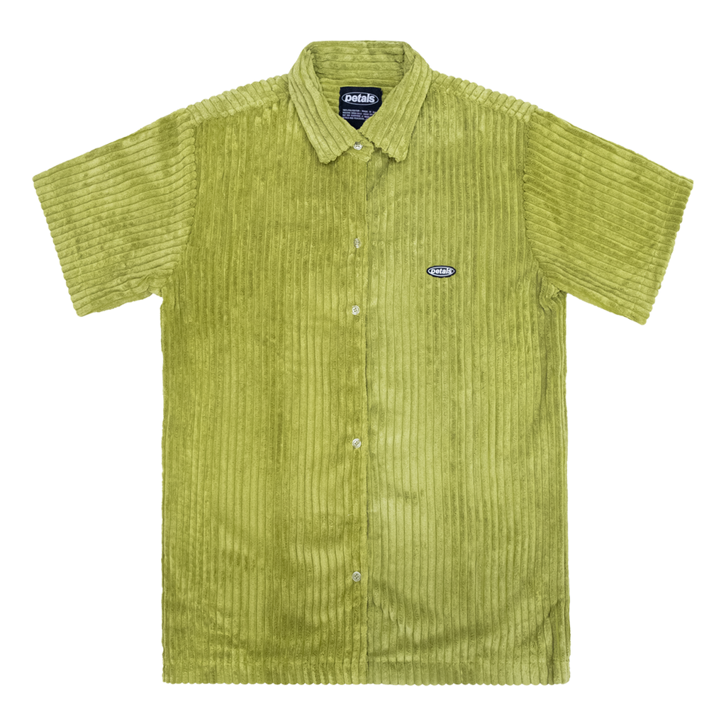 Jumbo Corduroy Button-Up in Lime