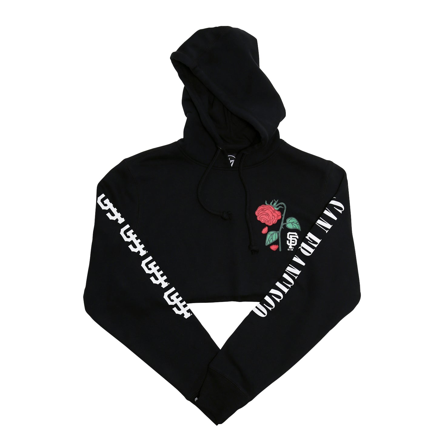 Petals x ’47: San Francisco Giants Crop Hoodie - Petals and Peacocks