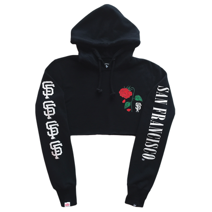 Petals x ’47: San Francisco Giants Crop Hoodie - Petals and Peacocks